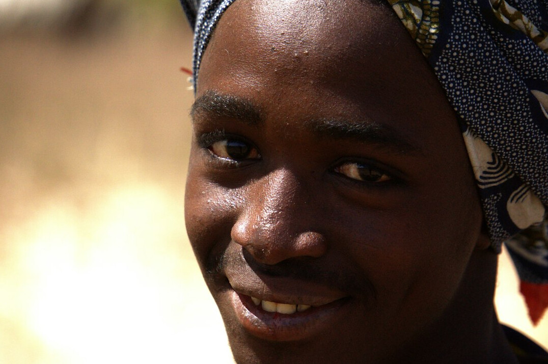 Portrait of a young woman smiling
